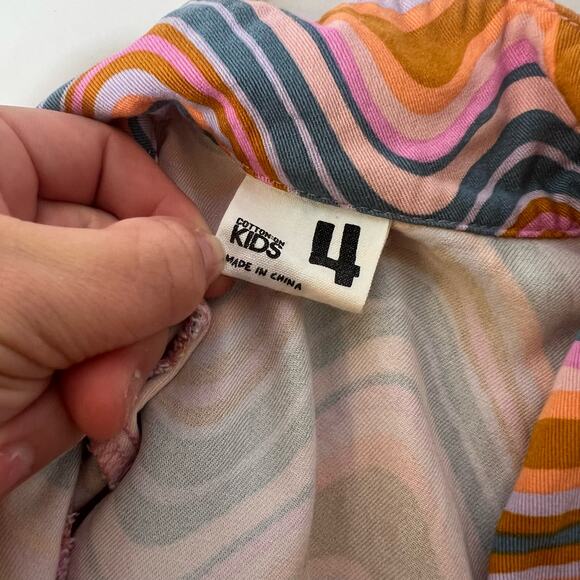 Cotton On Kids Soft Twill Button-Down Retro Collared Dress 4 - Picture 4 of 4